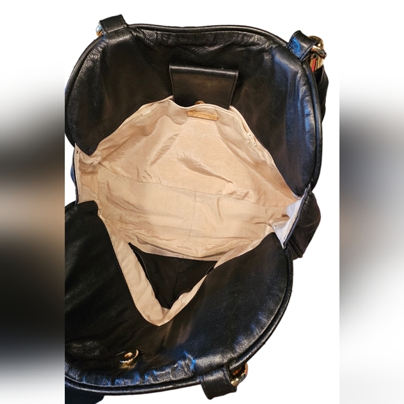 CC Skye Quilted Black Leather Braided Handles Shoulder bag - Picture 8 of 13